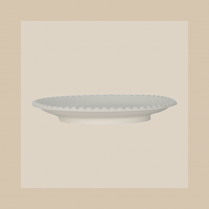 Teller mit Perlenrand