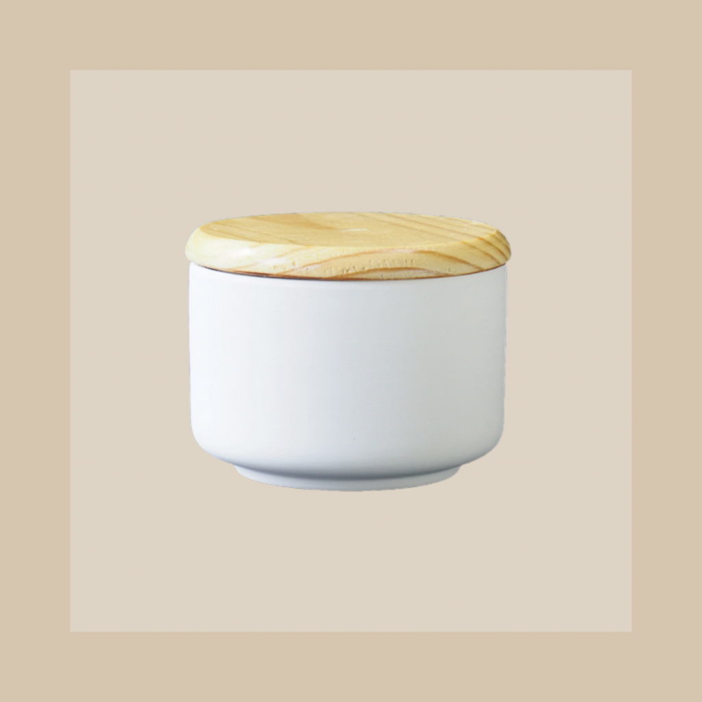 Dose mit Holzdeckel medium